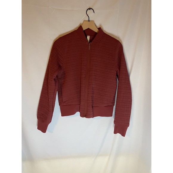 Lululemon Jackets & Blazers - Lululemon Serene Travels Bomber  Reversible Jacket Chianti Maroon Size 6